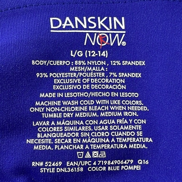 Danskin Now Fitted Active Fit Leggings Activewear Size Large (12-14) New - Picture 12 of 12